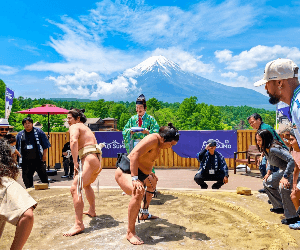 Mount Fuji and Lake Yamanaka Sumo Show Day Tour from Tokyo
