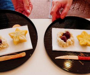 Wagashi Making and Tea Ceremony in Kyoto|Nerikiri and Matcha