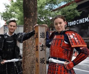 Samurai Armor Photoshoot in Shibuya, Tokyo